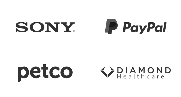 Clients - Sony, PayPal, Petco and Diamond Healthcare