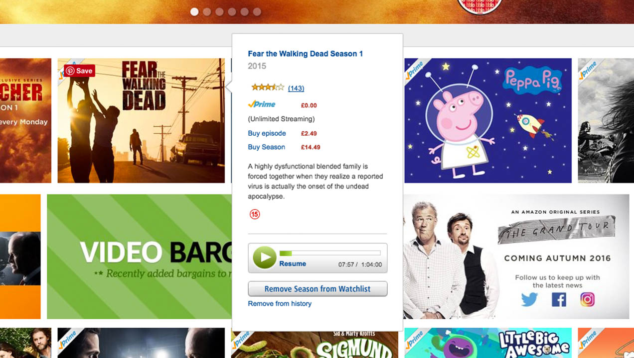 Amazon Prime Rollover