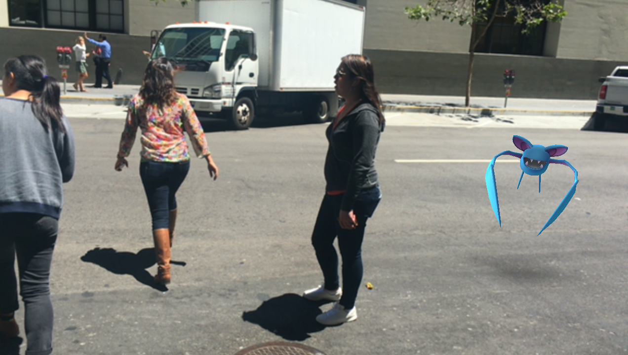 Our team braves San Francisco rush hour traffic to catch Pokémon...wherever they appear.