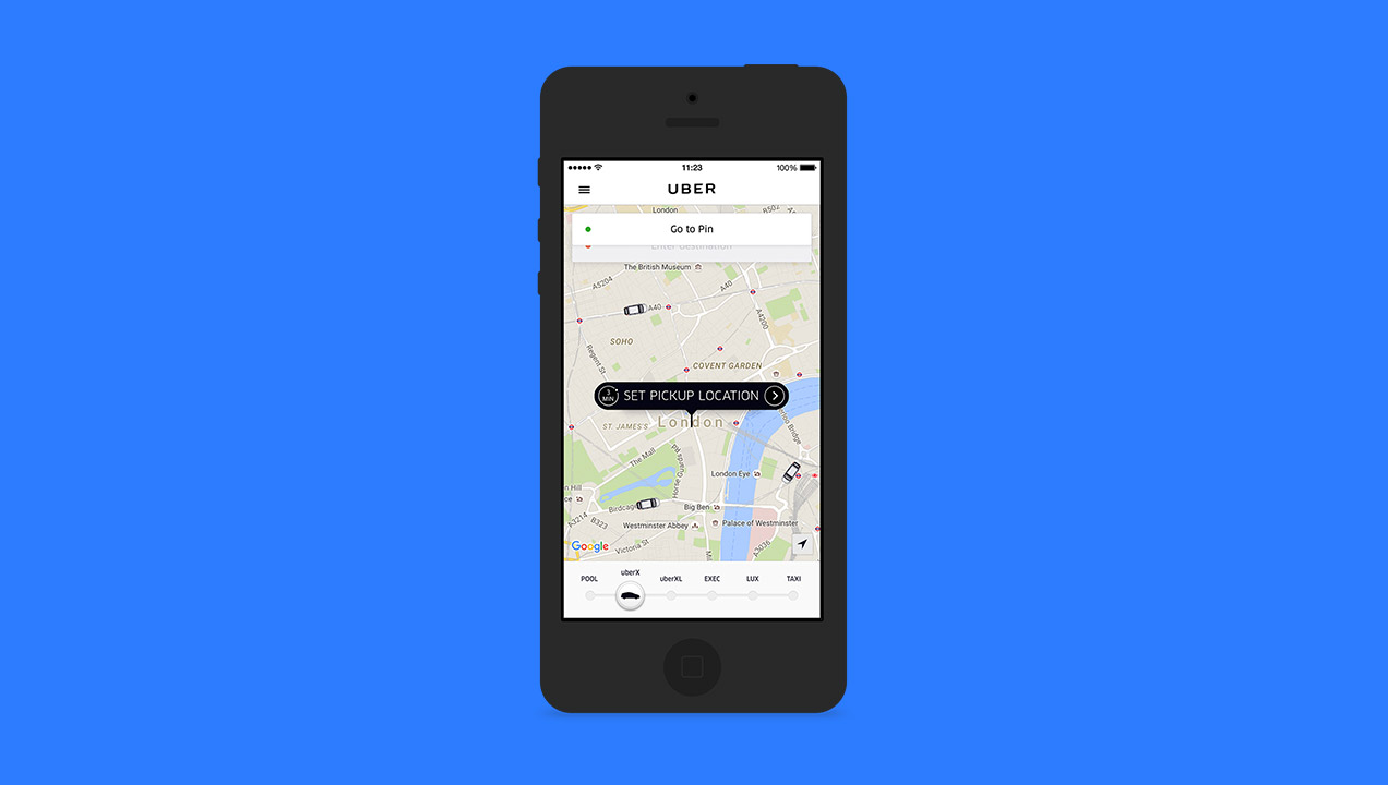Uber screenshot