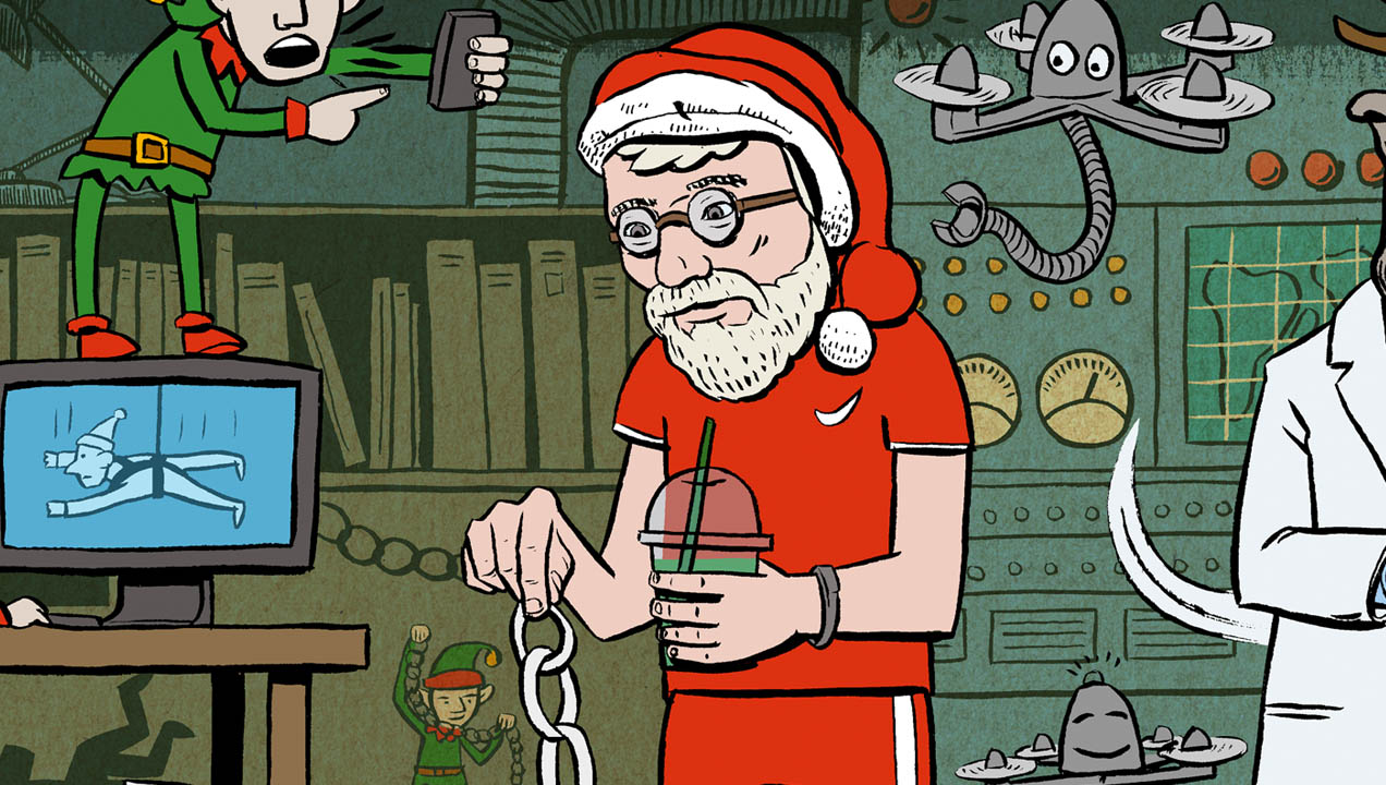 Illustration of santa