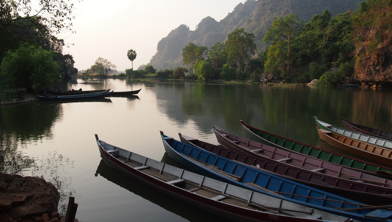 Scene with boats