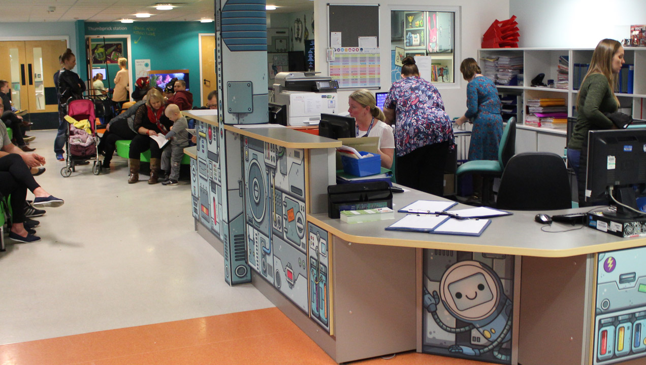 Photo of children's ward when our consultants were interviewing staff.