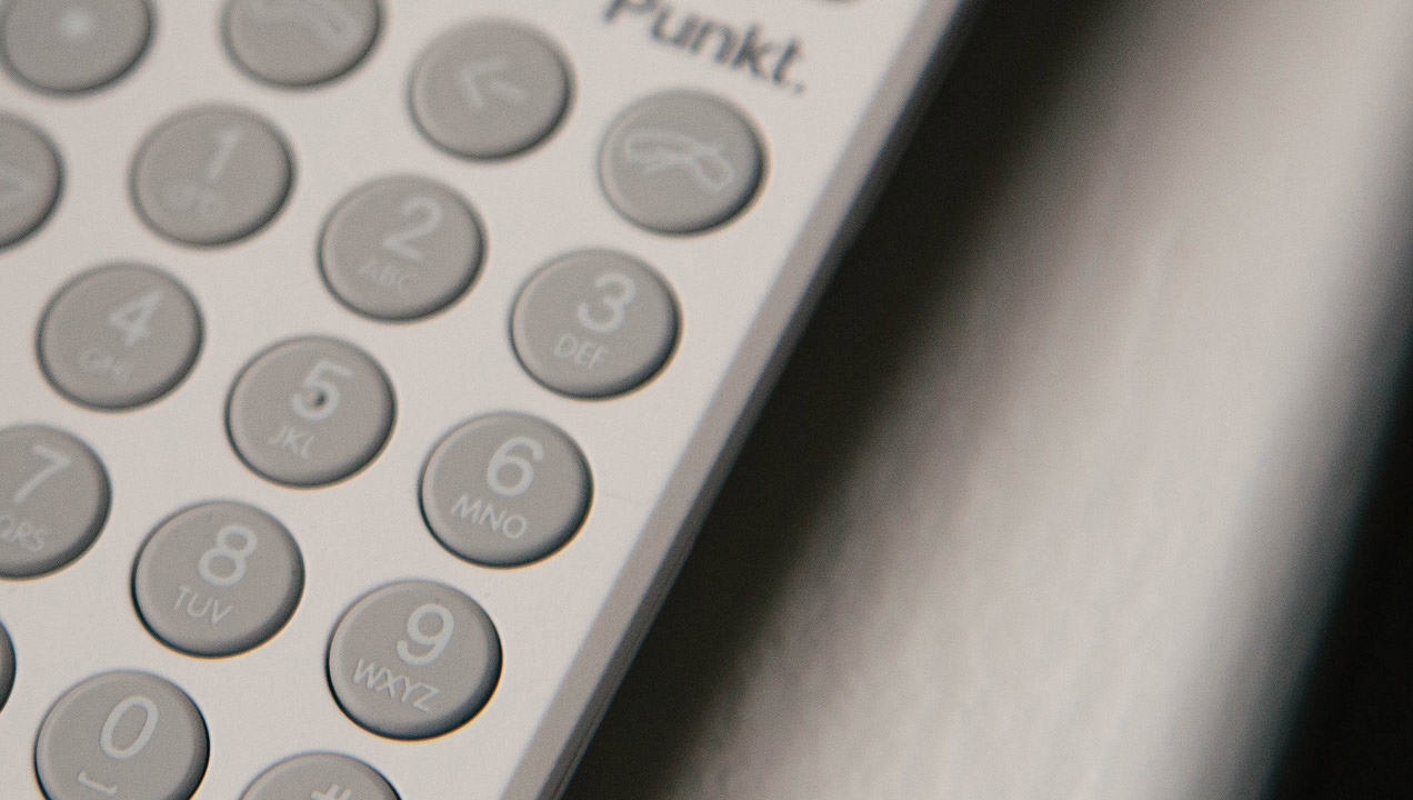 Close up of the punkt phone