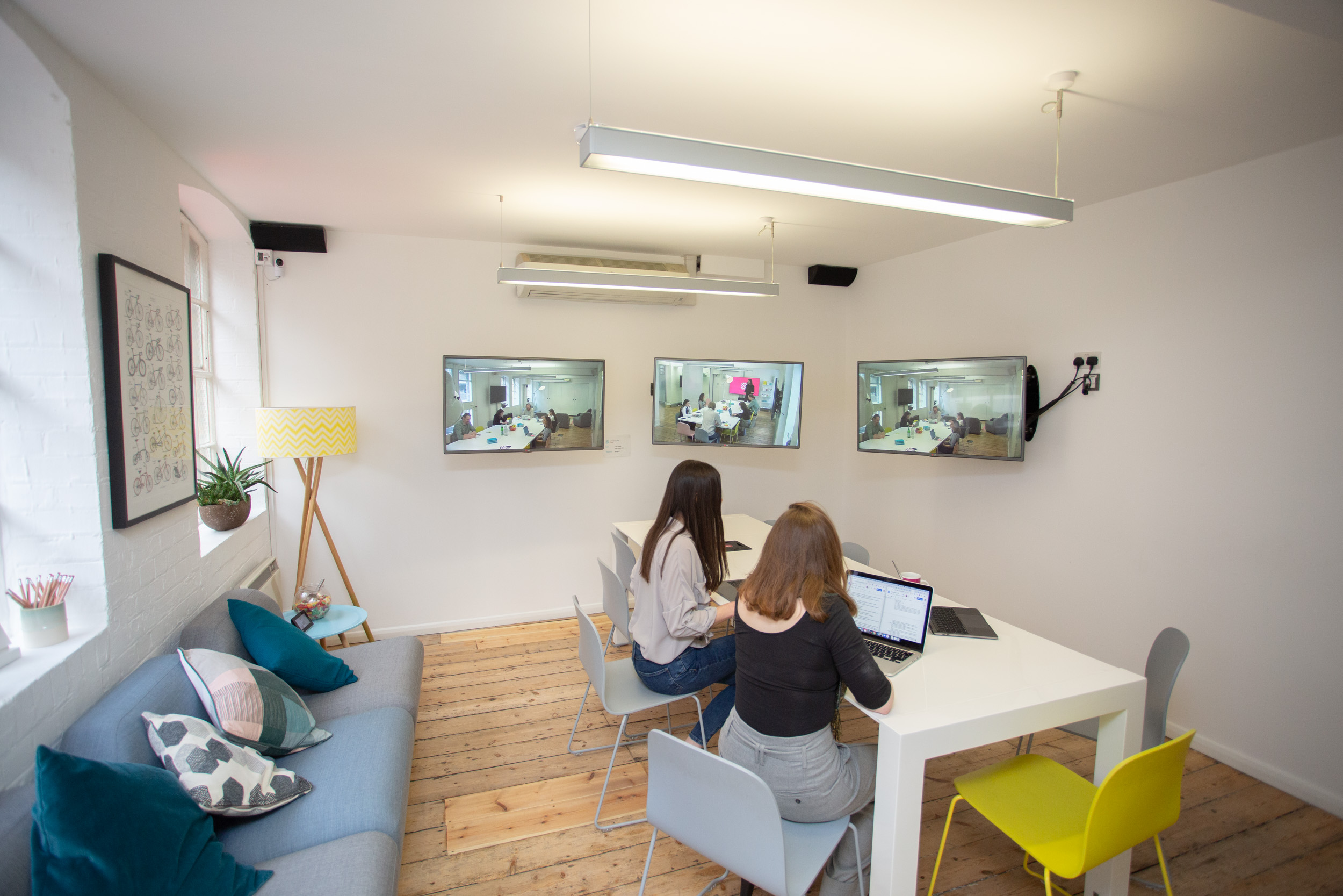 Multiple viewing screens