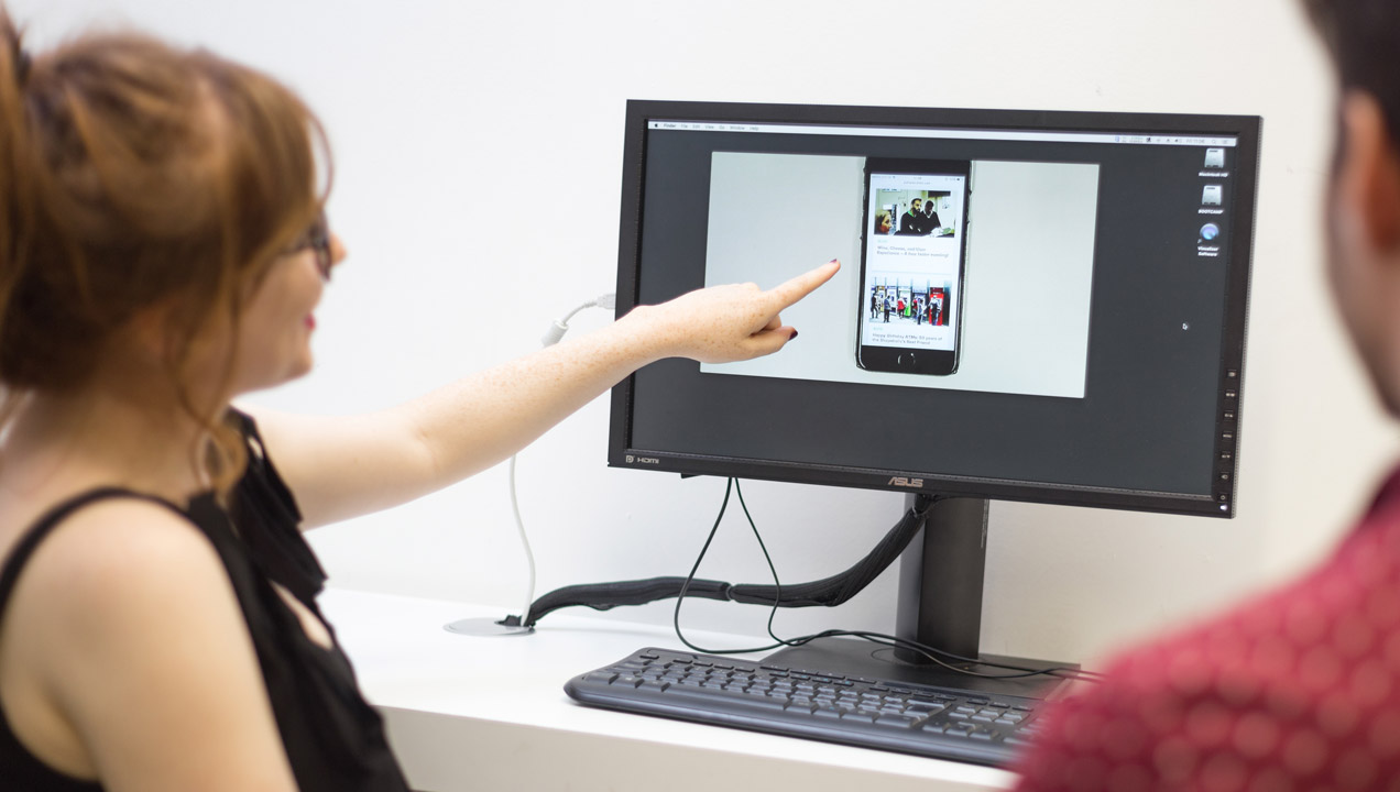 Victoria looking at the Sutherland Labs website