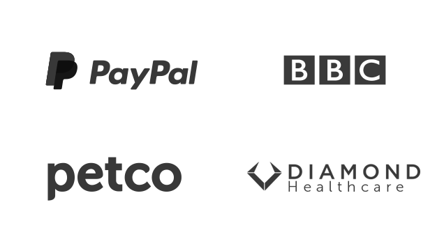 Clients - PayPal, BBC, Petco and Diamond Healthcare