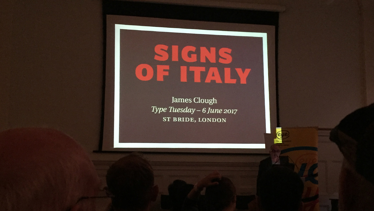 Type Tuesdays - Signs of Italy