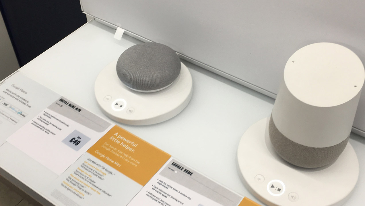 Images of Google home instore