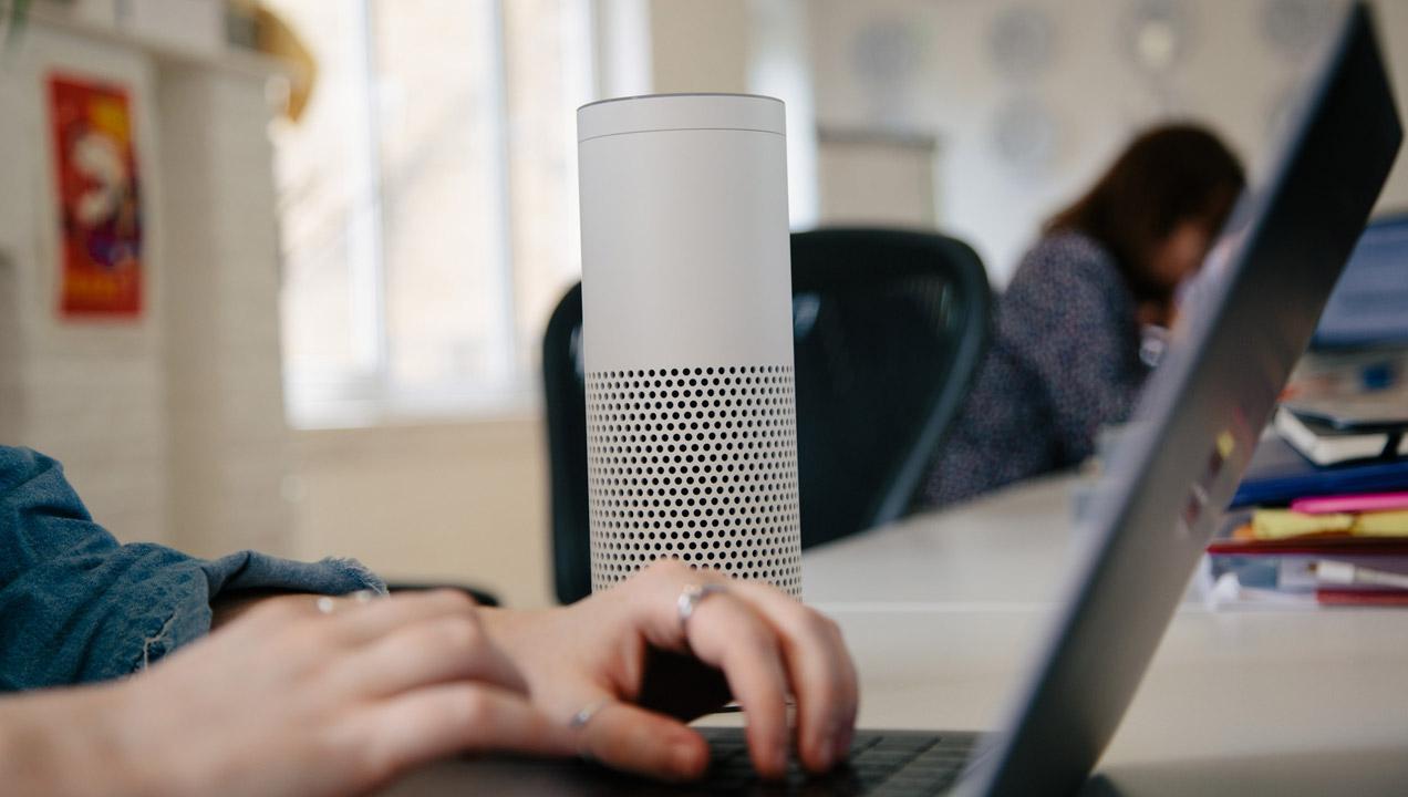 A mason echo voice assistant