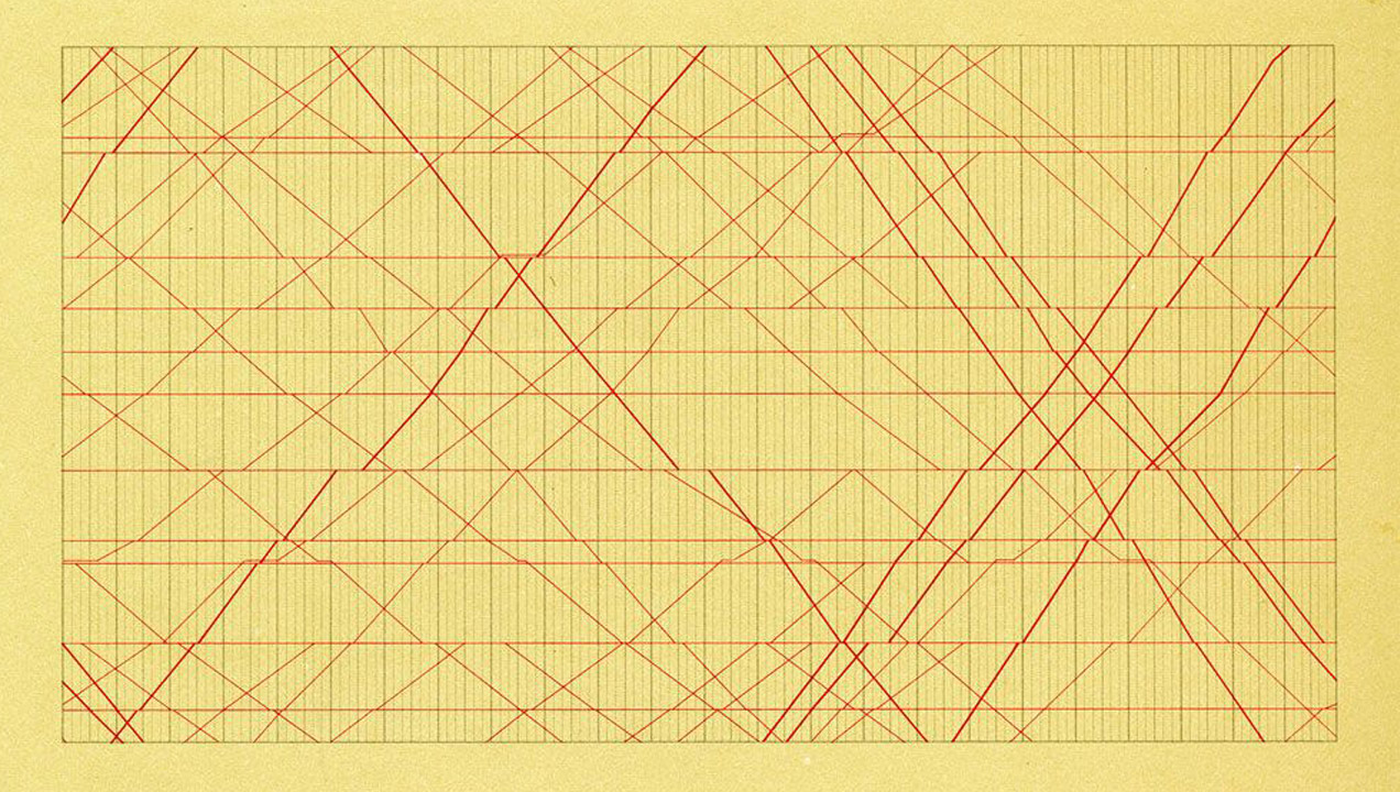 EJ Marey's train schedule, Paris to Lyons, featured on the front cover of Edward  Tufte's work, The Visual Display of Quantitative Information