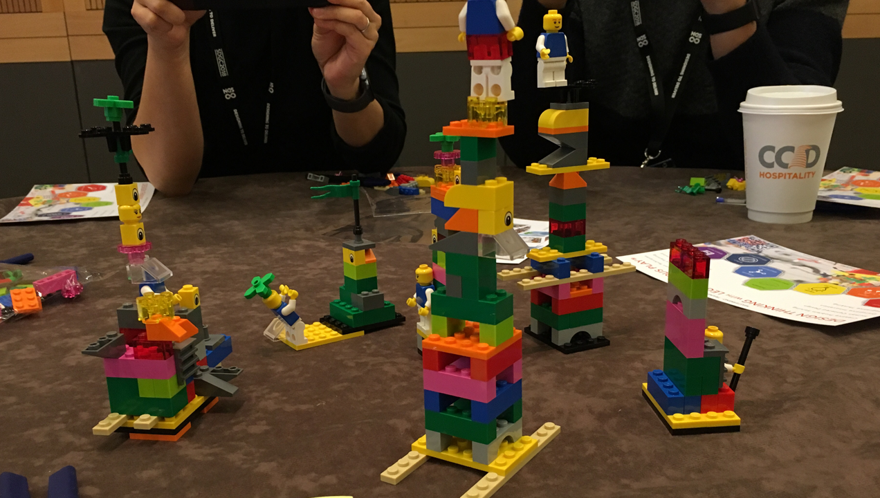 A lego workshop at the Service Design Festival