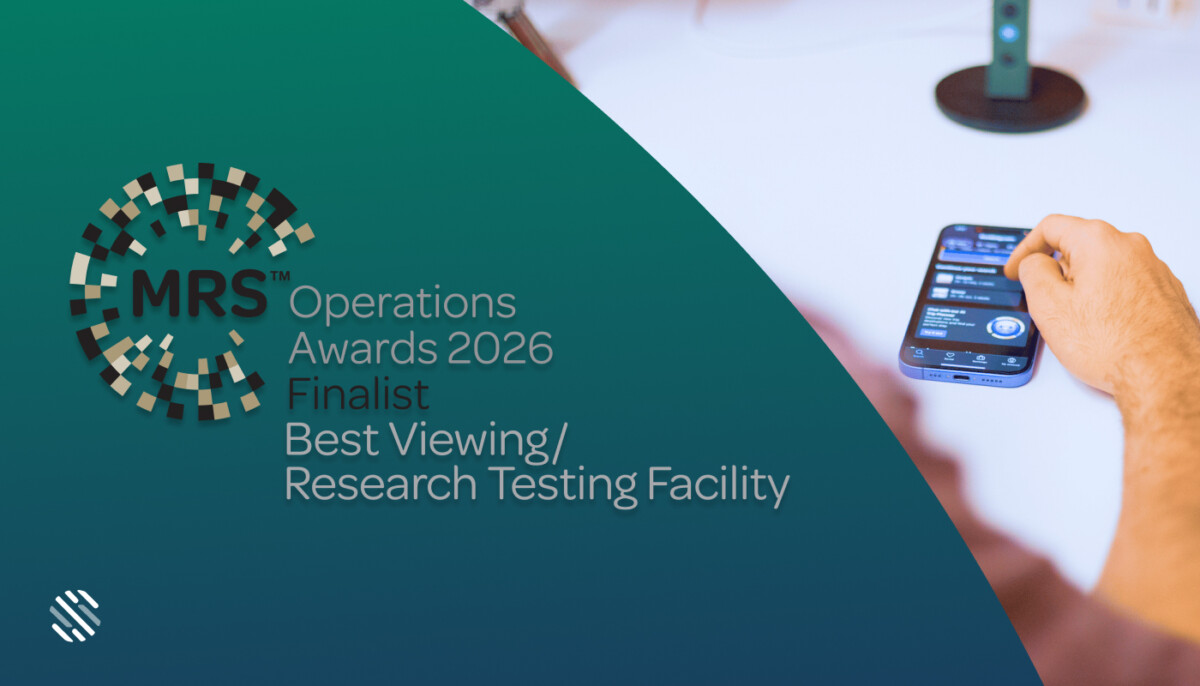 Researchers conducting a user testing session at Sutherland Labs, finalist in the MRS Operations Awards 2026.